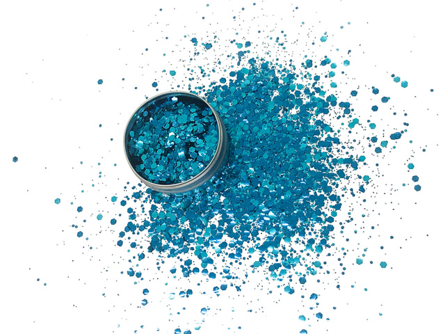 Adventurous Bluebird - loose biodegradable glitter mix - Glitterazzi Biodegradable Eco-Friendly Glitter