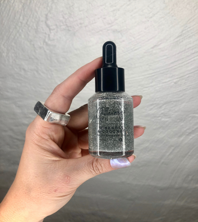 Liquid Shimmer - Silver | Coconut Oil & Tuberose - Glitterazzi Biodegradable Eco-Friendly Glitter