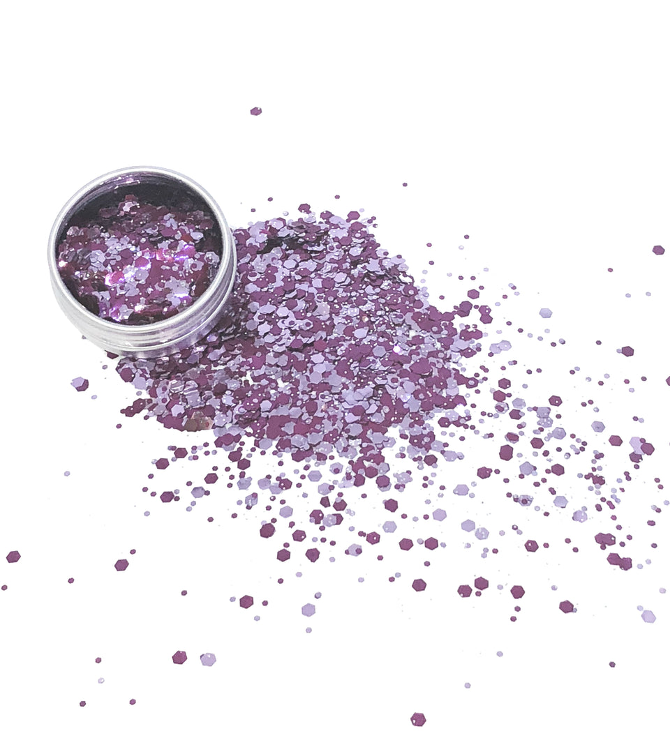 Purple Shadow - loose biodegradable glitter mix - Glitterazzi Biodegradable Eco-Friendly Glitter