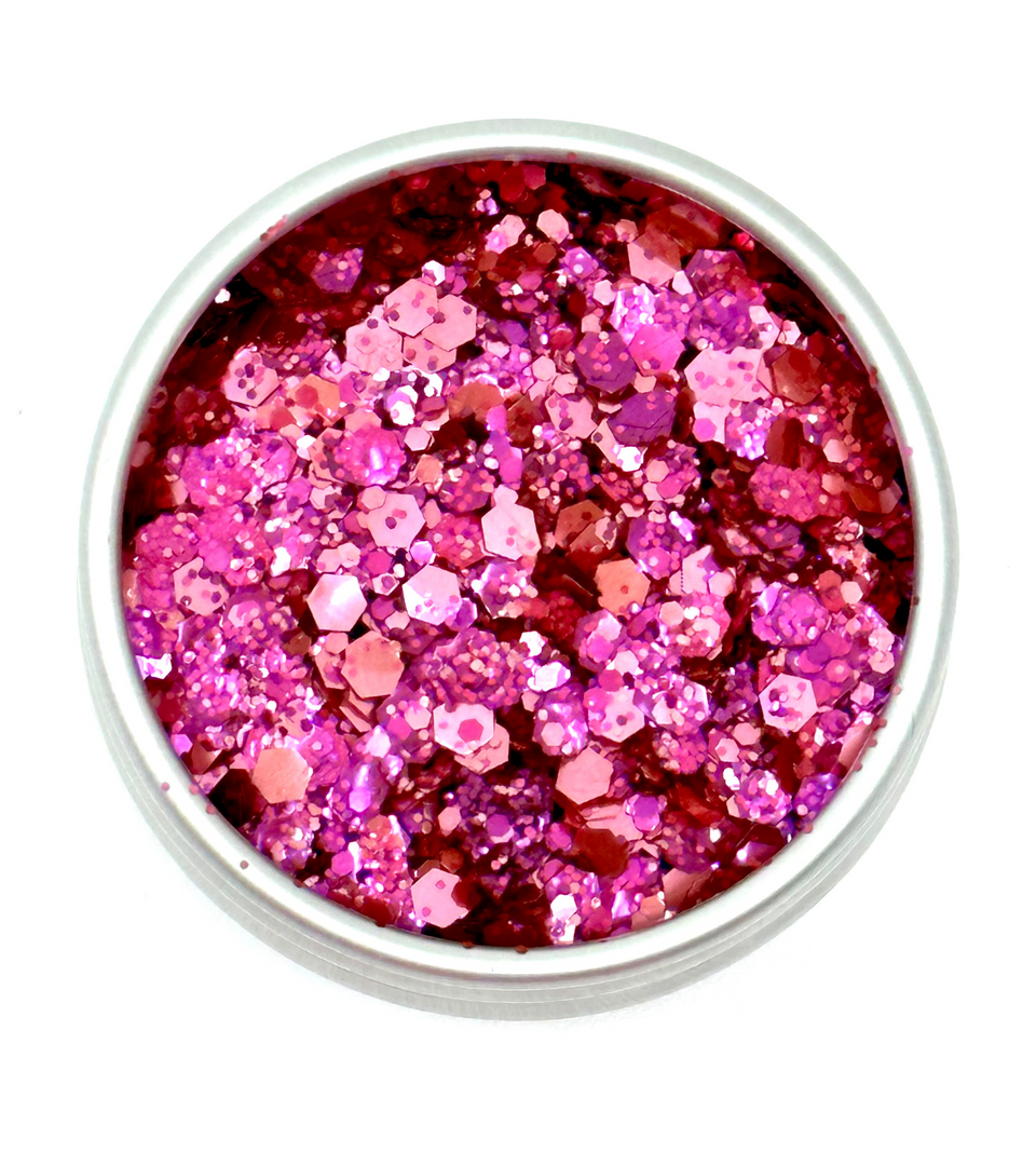 All The Pinks - loose biodegradable glitter mix