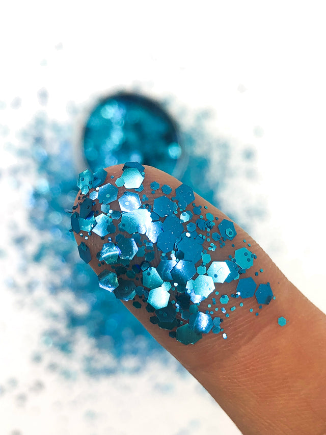Adventurous Bluebird - loose biodegradable glitter mix - Glitterazzi Biodegradable Eco-Friendly Glitter