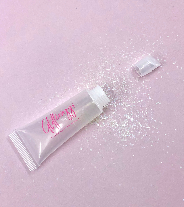 Aloe Glitter Glue | Refillable Recyclable Plastic Tube