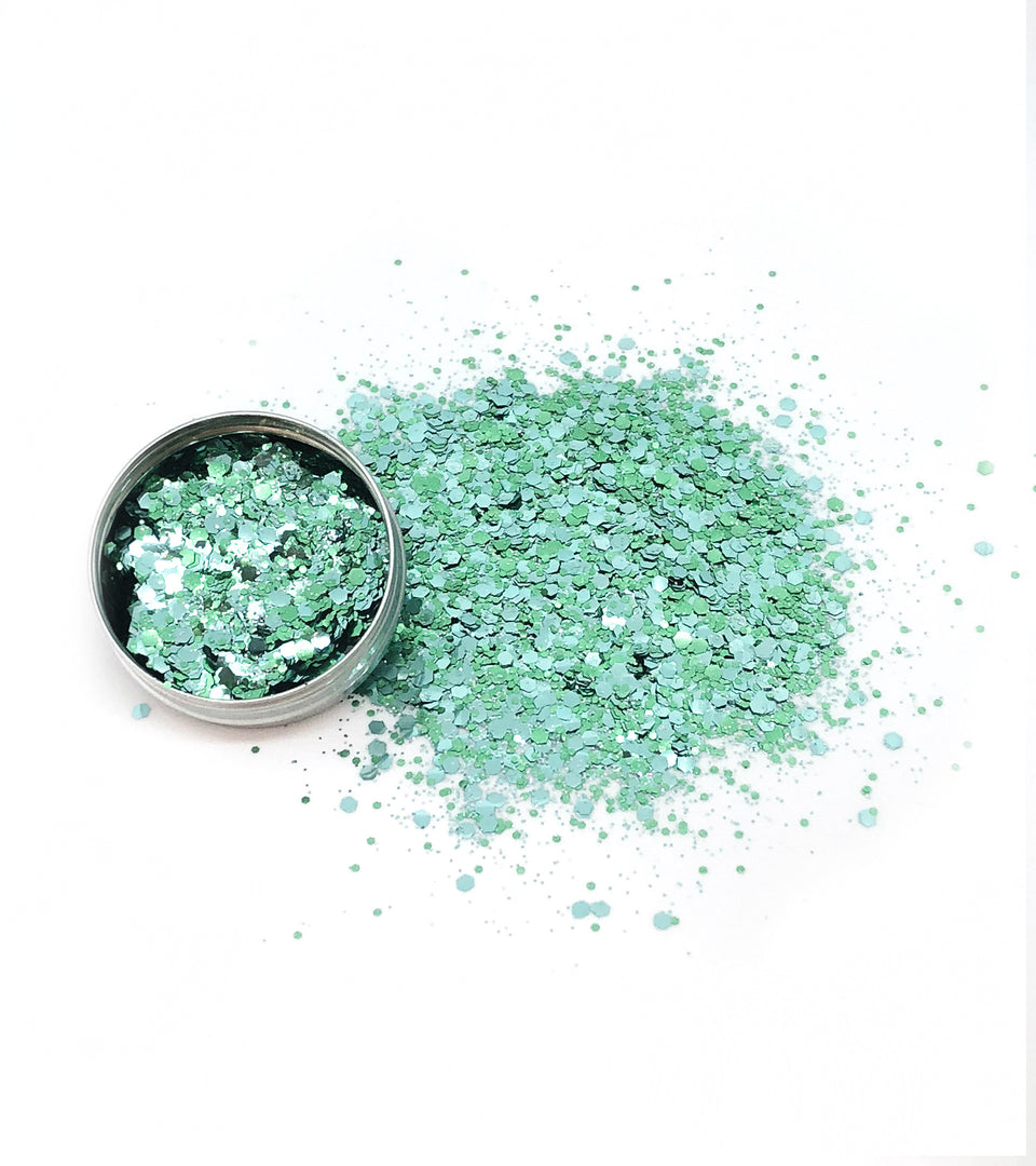 Mermaid Jade - loose biodegradable glitter mix - Glitterazzi Biodegradable Eco-Friendly Glitter