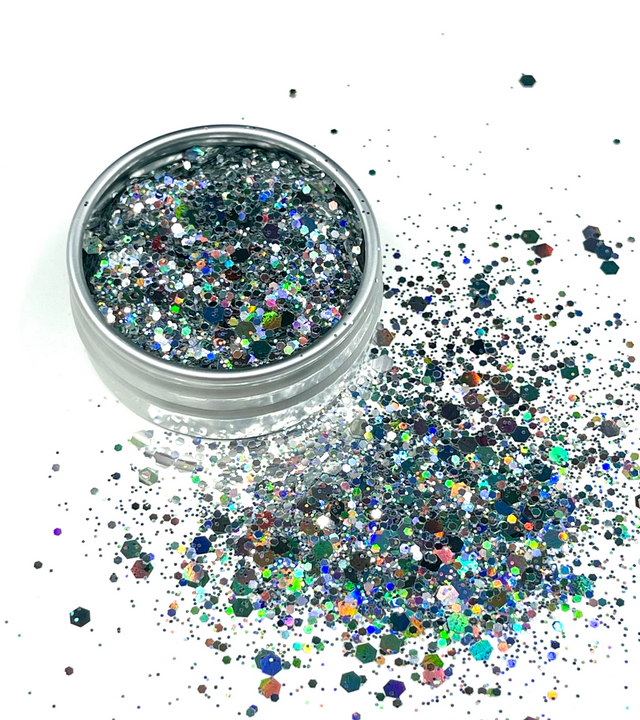 Stella - loose holographic biodegradable glitter mix | BACK BABY