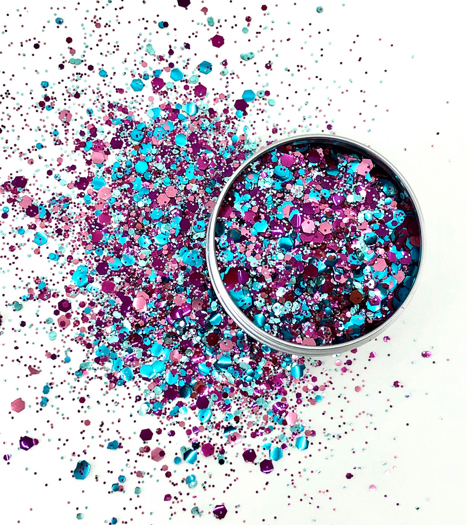 Spring Blues - loose biodegradable glitter mix